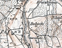 Dabinta_1911_m._žemėlapyje.jpg
