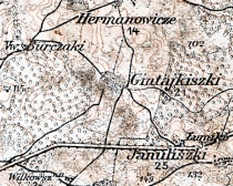 Ginteikiškės 1911 m. žemėlapyje.jpg