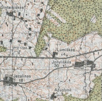 Lumiškės 1928 m. žemėlapyje.JPG