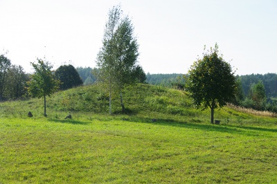 Guroniu alkakalnis Pajautos kapas is arti 2010.JPG