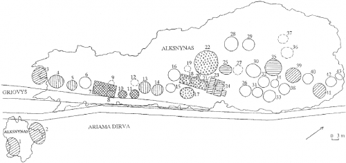 Maisieejunu pilkapyno planas Butenas, 1998, p. 163, pav. 1.png